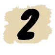 chiffre 2 stylise sur fond beige mfr rhone 1