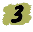 chiffre 3 noir sur fond vert texture mfr rhone 1